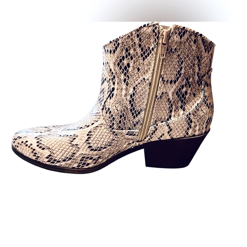 Snakeskin Ankle Boots - Picture 2 of 7